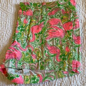 Lilly Pulitzer Hot Wings flamingo Walsh shorts